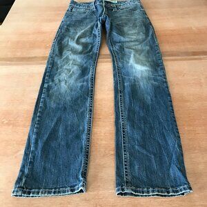 Rock & Roll Revolver Straight Slim Jeans Men 28x32 Blue Mid Rise Medium Wash